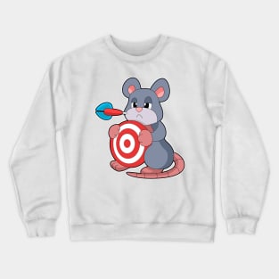 Mouse Darts Dart Dartboard Crewneck Sweatshirt